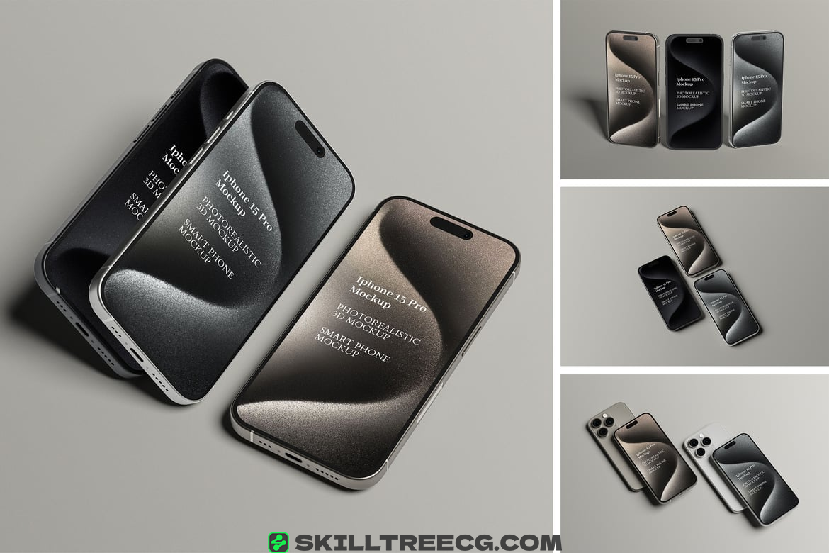 iPhone 15 Pro Mockup（858023）-技能树